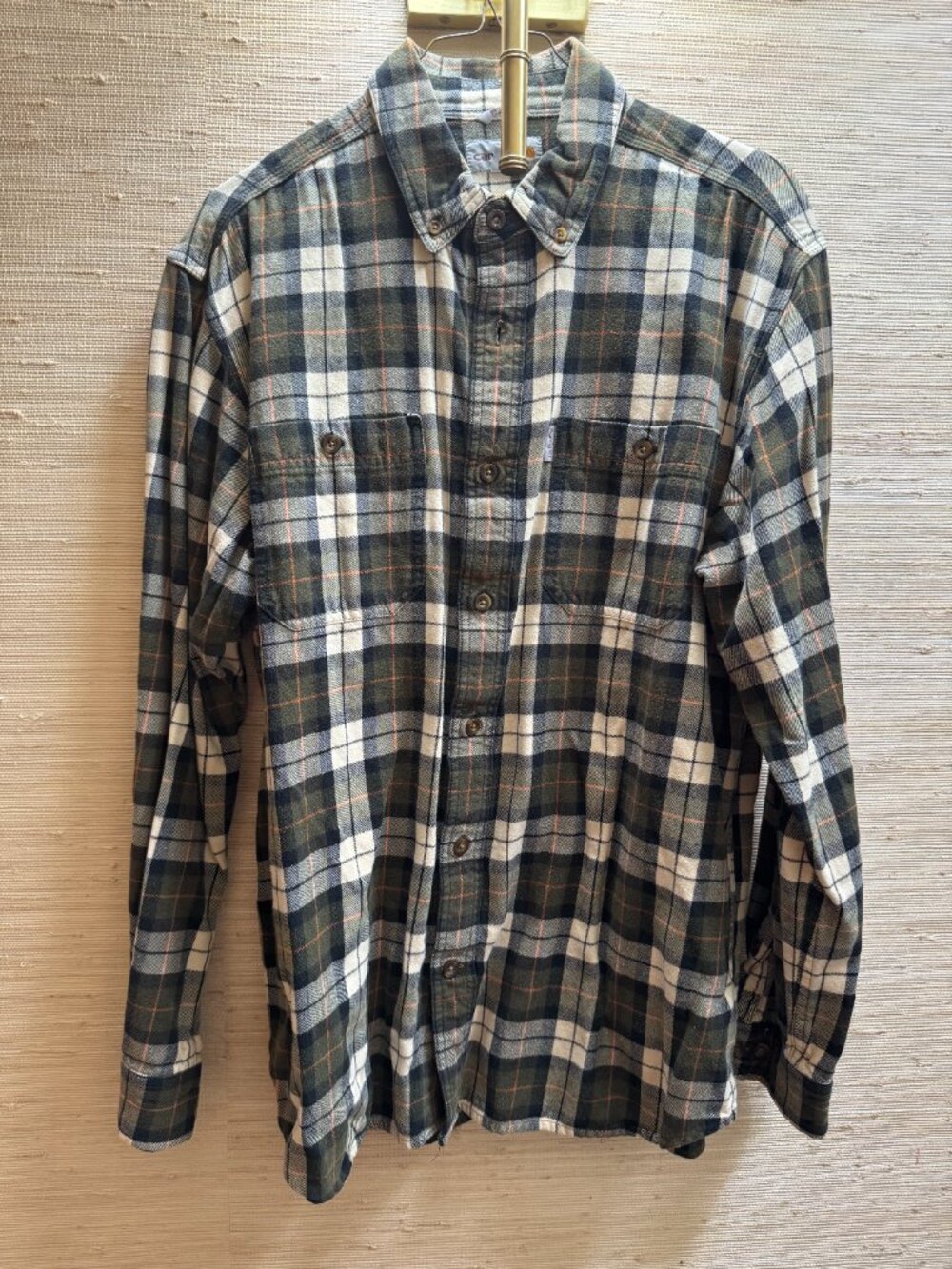 Carhartt Men's Plaid Flannel Button Down Shirt